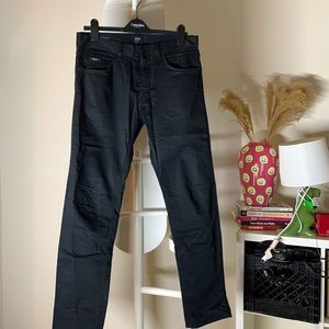 Waxed Denim Jeans - Vintage